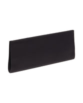 Black Leather Flat Clutch | PDP | Antonia