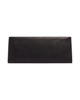 Black Leather Flat Clutch | PDP | Antonia