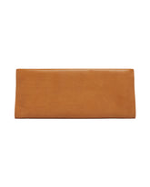 Beige Leather Flat Clutch | PDP | Antonia