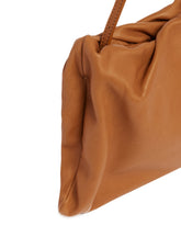 Brown XL Bourse Leather Bag | PDP | Antonia