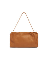 Brown XL Bourse Leather Bag | PDP | Antonia