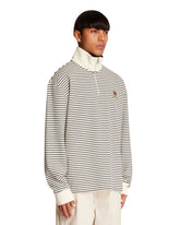 White Crest Striped Sweater | PDP | Antonia