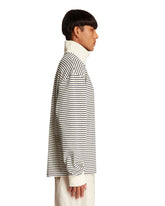 White Crest Striped Sweater | PDP | Antonia