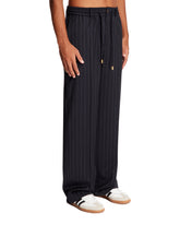 Blue Striped Wool Pants | PDP | Antonia