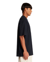 Blue Cotton Crest T-Shirt | PDP | Antonia