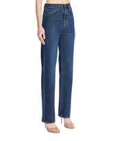 Blue Straight-Leg Jeans | PDP | Antonia