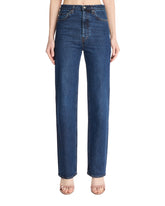 Blue Straight-Leg Jeans | PDP | Antonia