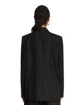 Black Wool Double-Breasted Blazer - Women's jackets | PLP | Antonia