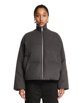 Gray Wool Puffer Jacket - Women | PLP | Antonia