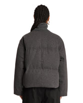 Gray Wool Puffer Jacket | PDP | Antonia