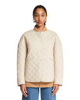 Beige Quilted Jacket | PDP | Antonia