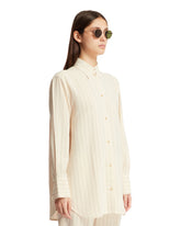 White Relaxed Pinstripe Shirt | PDP | Antonia