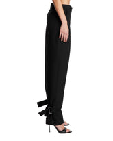 Black Buckled Slouch Pants | PDP | Antonia