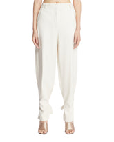 Studio White Pants with Buckles - Women | PLP | Antonia