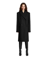 Black Double-breasted Coat - Women | PLP | Antonia