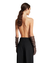 Brown Leather Gloves - Women | PLP | Antonia