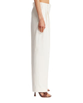 White Texturized Trousers | PDP | dAgency