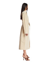 Beige Collared Trench Coat | PDP | dAgency