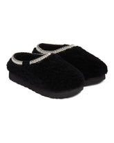 Black Tasman Maxi Curly Slippers - Women's shoes | PLP | Antonia