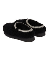 Black Tasman Maxi Curly Slippers | PDP | Antonia