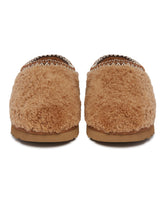 Brown Tasman Maxi Curly Slippers | PDP | Antonia