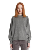 Gray Sweater with Inserts - Women's knitwear | PLP | Antonia