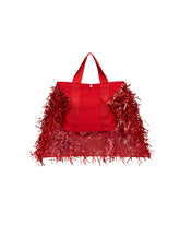 Red Sequin Tote Bag | PDP | Antonia