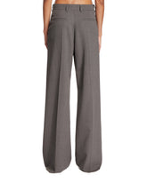 Gray Wool Palazzo Pants | PDP | Antonia