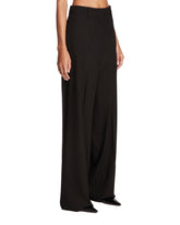 Black Wide-Leg Wool Pants | PDP | Antonia