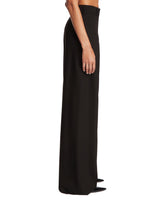 Black Wide-Leg Wool Pants | PDP | Antonia