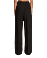 Black Wide-Leg Wool Pants | PDP | Antonia