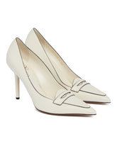 White Penny Strap Pumps - Women | PLP | Antonia