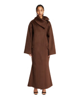 Brown Oversized Coat - VAUTRAIT WOMEN | PLP | Antonia