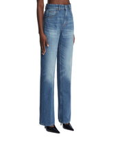 Blue Julia Mid-Rise Flared Jeans | PDP | Antonia