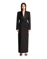 Black Wool Double-breasted Coat - Women's clothing | PLP | dAgency