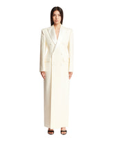White Wool Double-breasted Coat - Women's clothing | PLP | dAgency