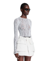 Off White Lace Bodysuit | PDP | Antonia