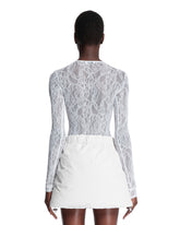 Off White Lace Bodysuit | PDP | Antonia