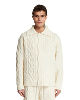 Woolrich by Todd Snyder White Cardigan | PDP | Antonia