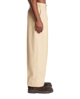 Beige Pleated Trousers | PDP | Antonia