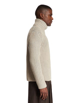 Beige Oasi Cashmere Turtleneck Sweater | PDP | Antonia