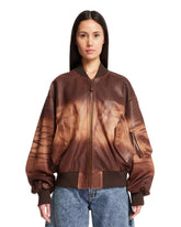 Brown Painted Bomber Jacket - Women's jackets | PLP | dAgency