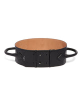 Black Teckel Double Handle Belt | PDP | Antonia