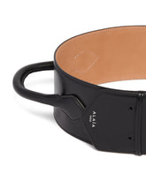 Black Teckel Double Handle Belt - Alaia women | PLP | dAgency
