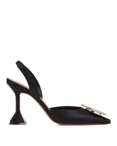 Begum Black Satin Pumps - AMINA MUADDI | PLP | Antonia