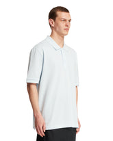 Blue Cotton Piquet Polo | PDP | Antonia