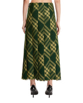 Green Check Skirt | PDP | Antonia