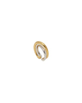 Gold And Silver Initial Ring | PDP | Antonia