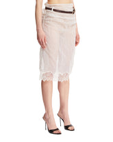White Semi-Sheer Skirt | PDP | dAgency