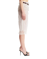 White Semi-Sheer Skirt | PDP | dAgency
